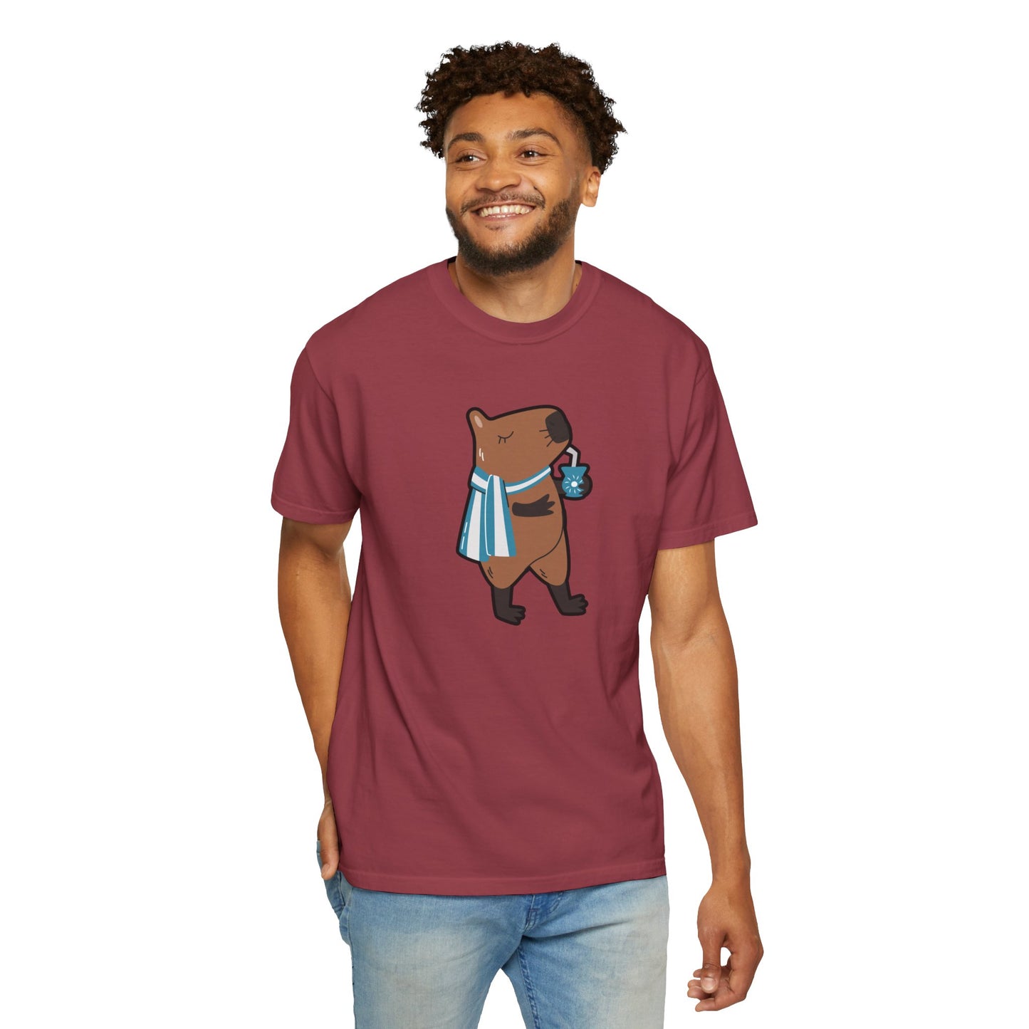 Capibara Tomando Mate Argentina Remera