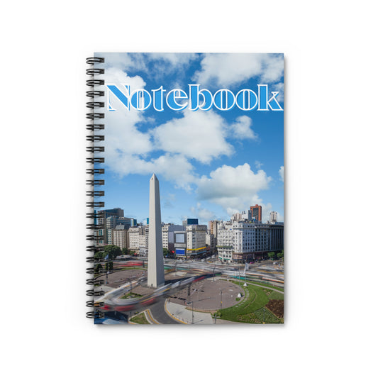 Obelisco en Argentina Spiral Notebook - Ruled Line