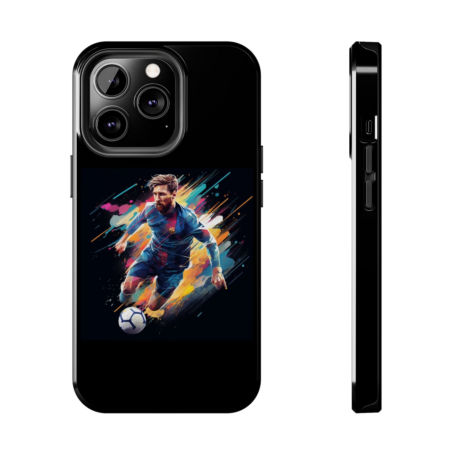 Messi Black iPhone Case