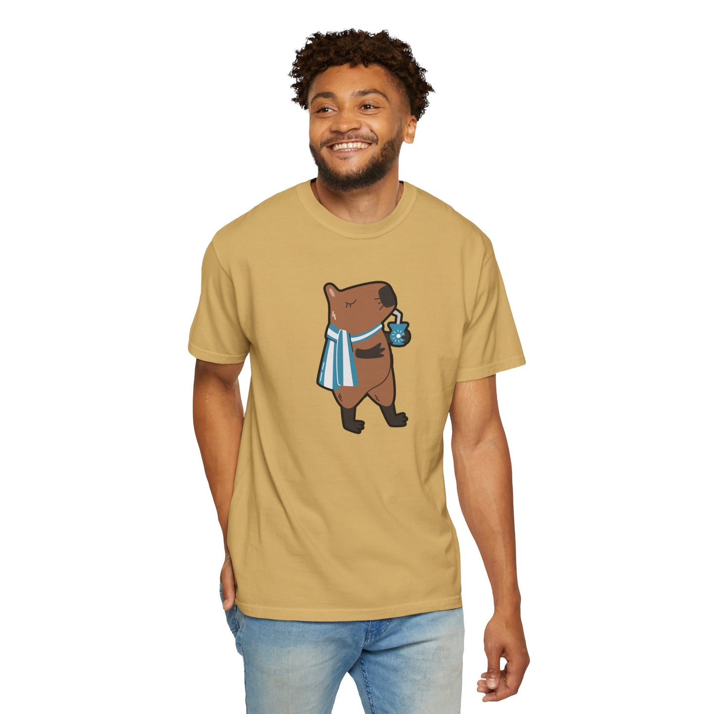 Capibara Tomando Mate Argentina Remera