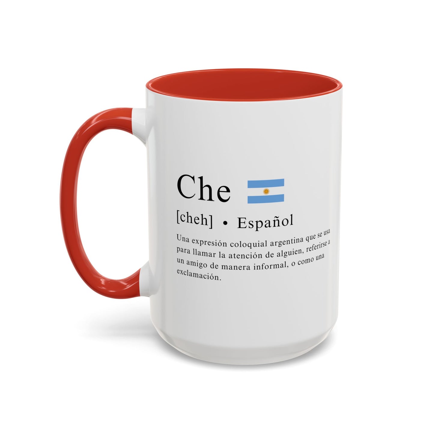 Taza "Che" con Definición y Bandera Argentina