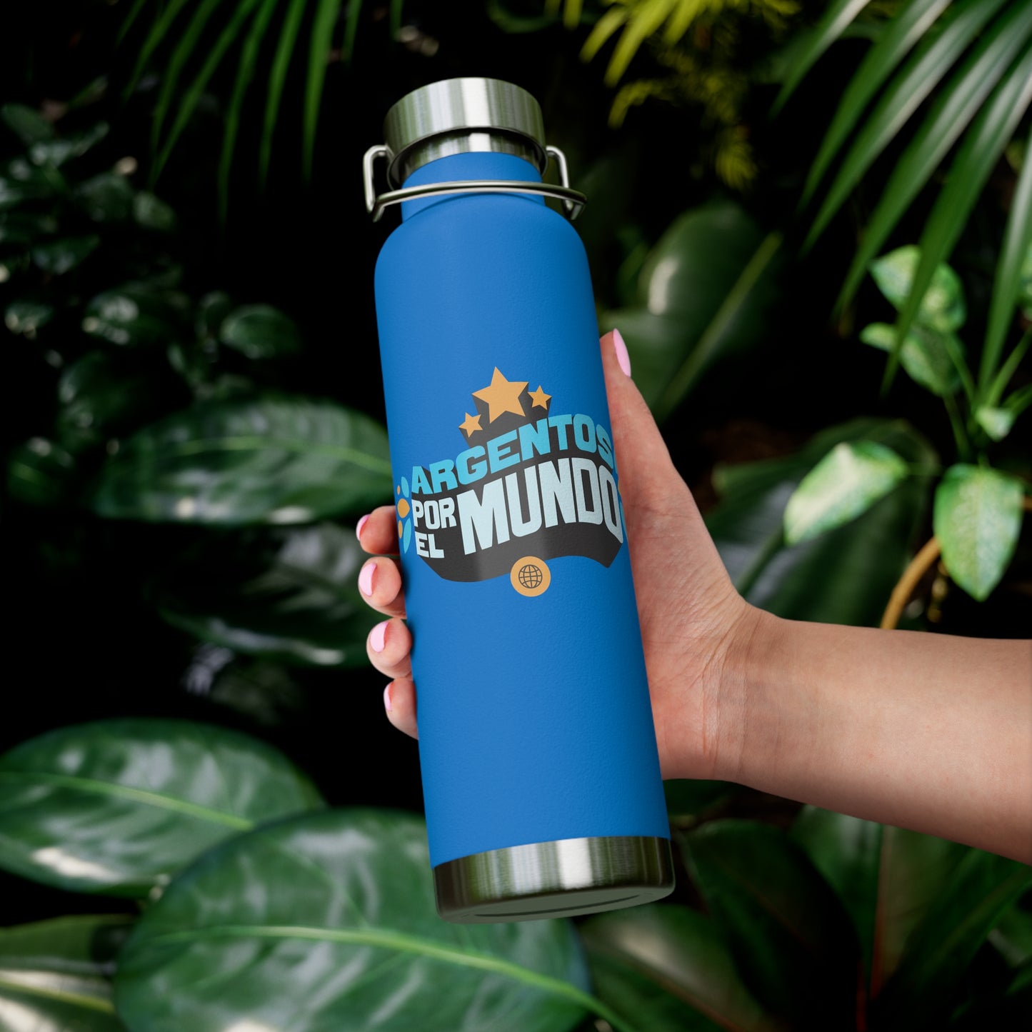 Argentos Por El Mundo Copper Vacuum Insulated Bottle, 22oz
