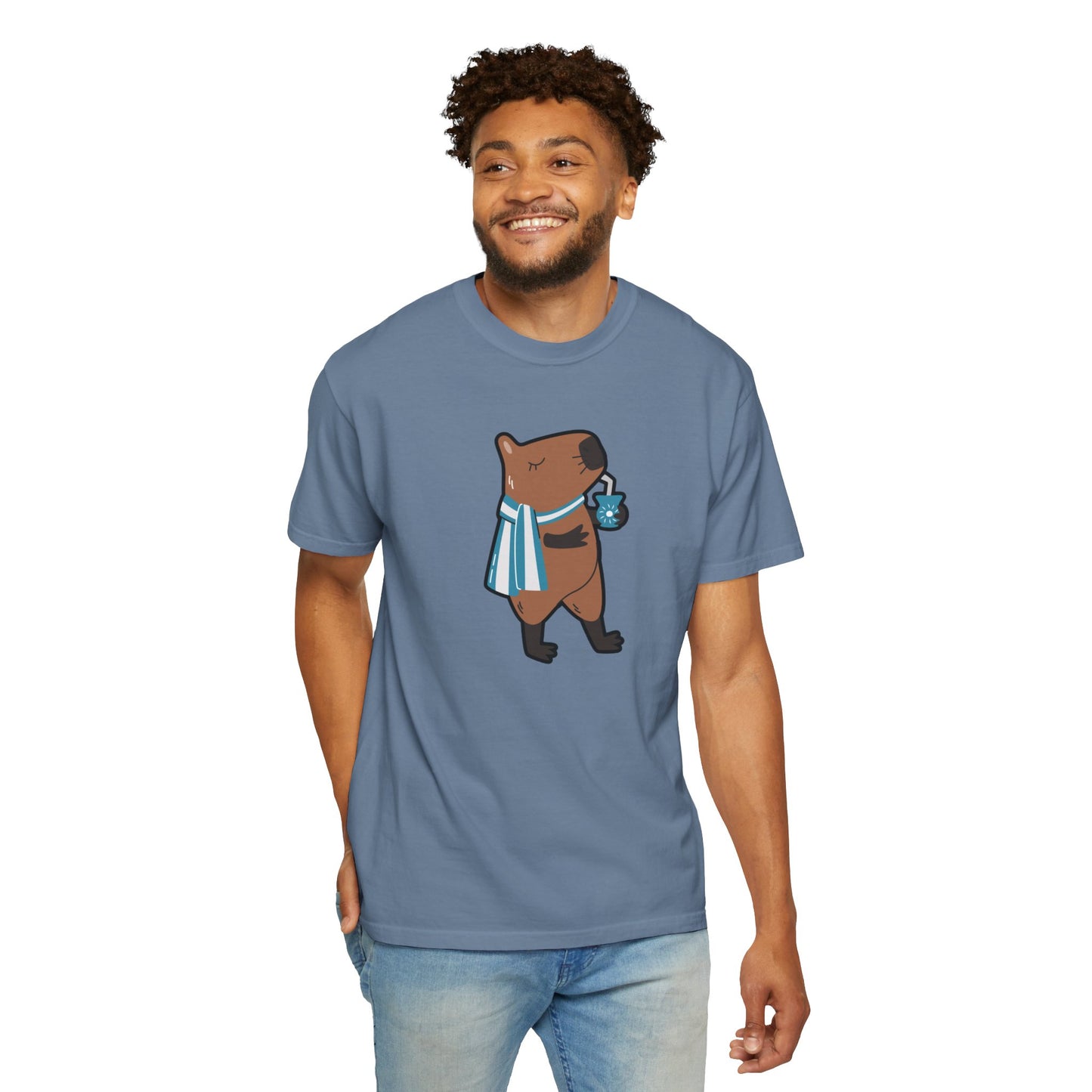 Capibara Tomando Mate Argentina Remera