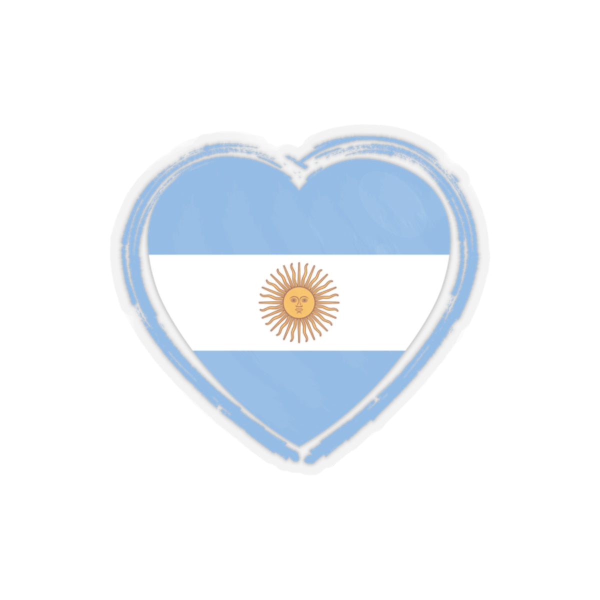 Sticker Corazon Argentina