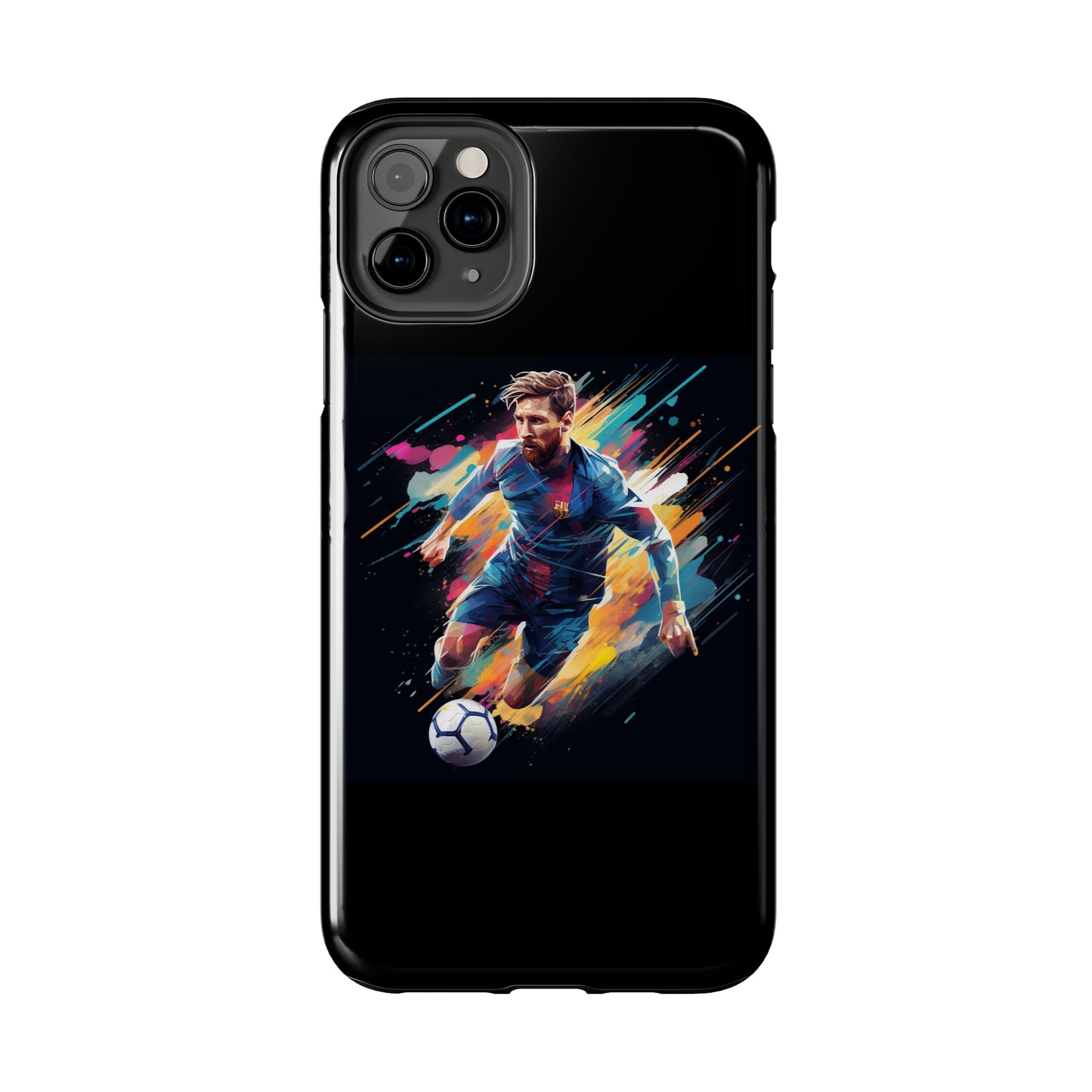 Messi Black iPhone Case