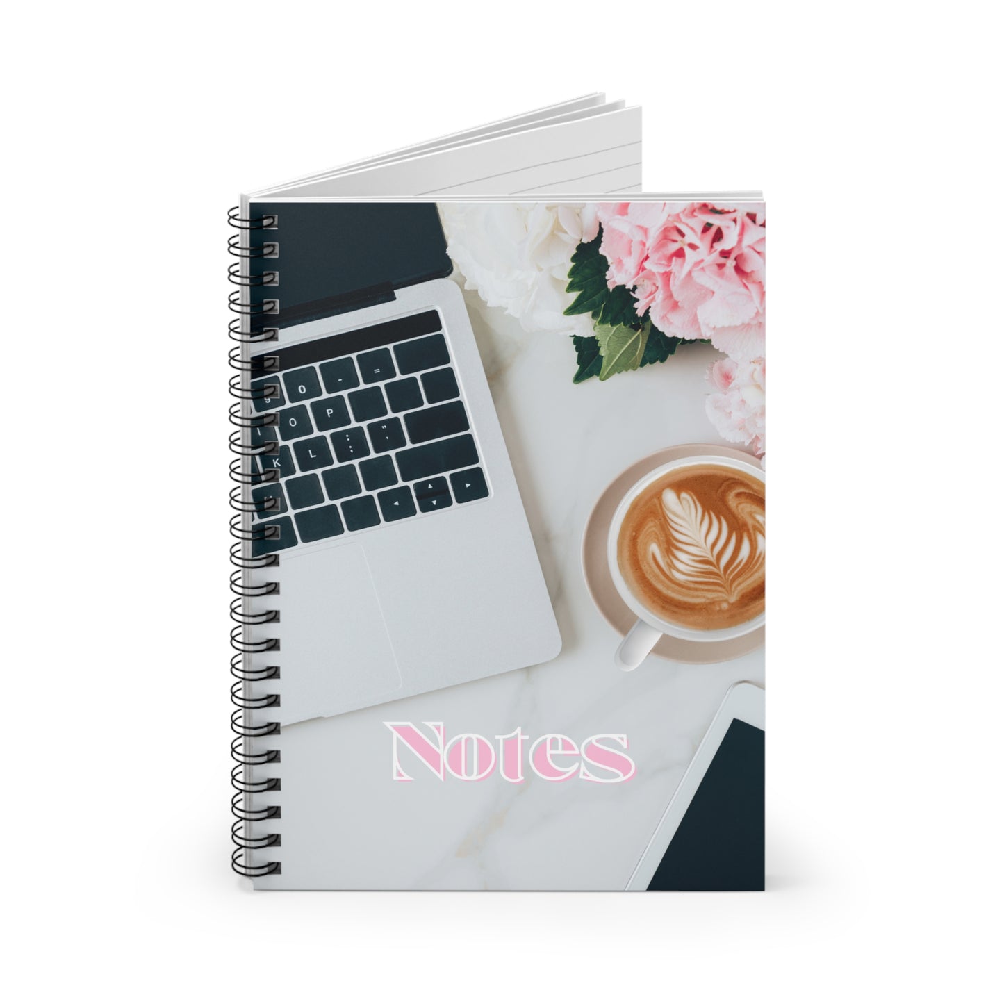 Cafe y Computaora Spiral Notebook - Ruled Line