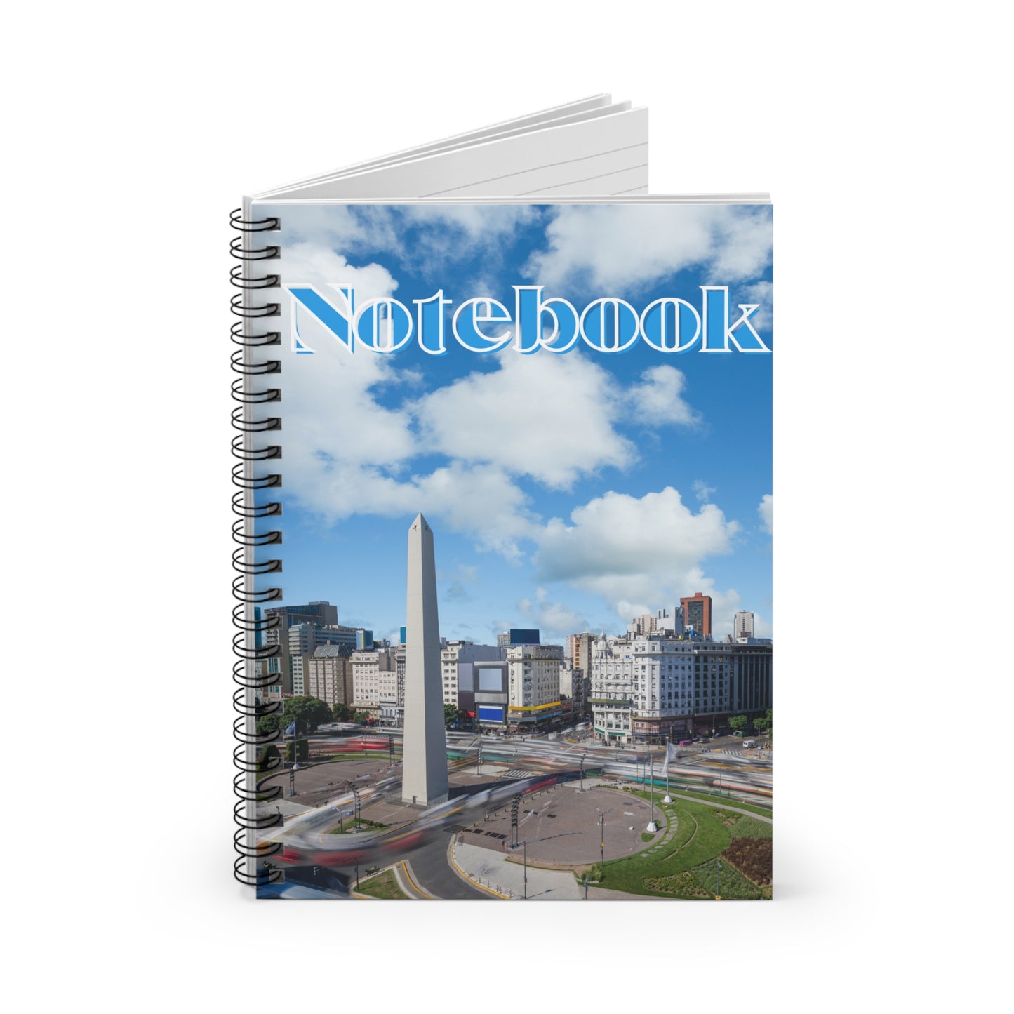 Obelisco en Argentina Spiral Notebook - Ruled Line